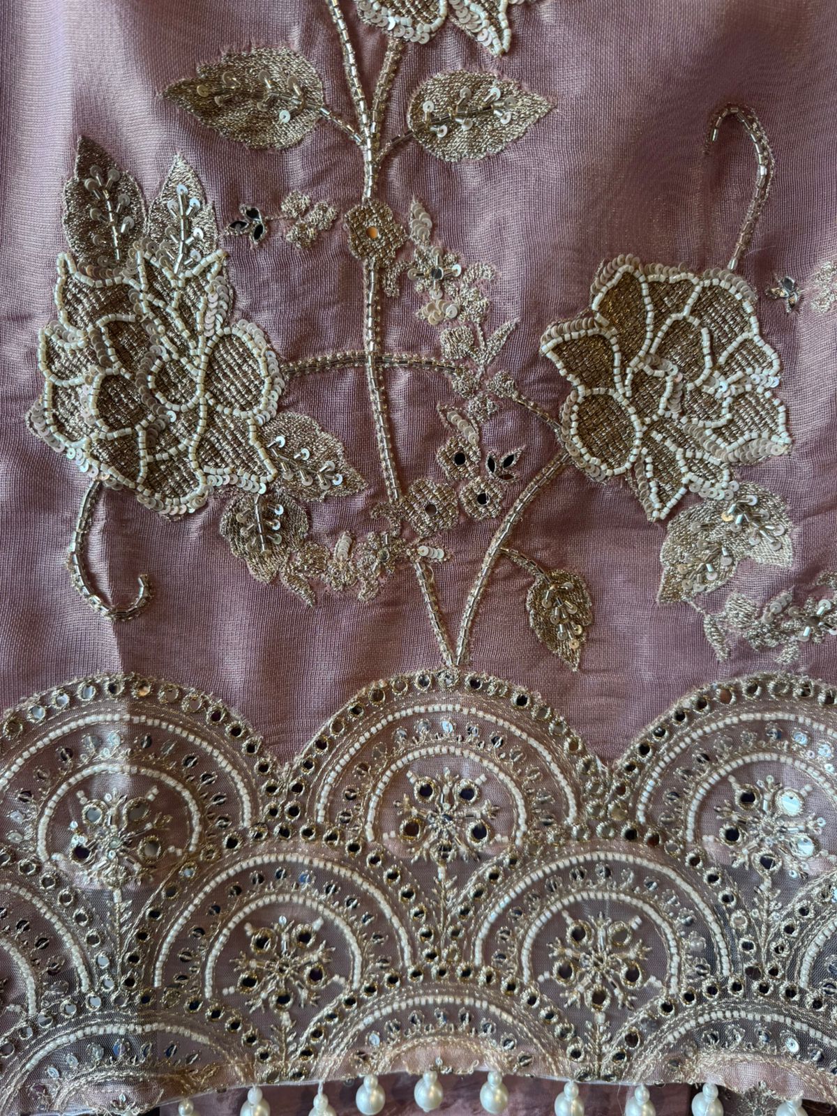 Heavily embellished fabric Suit