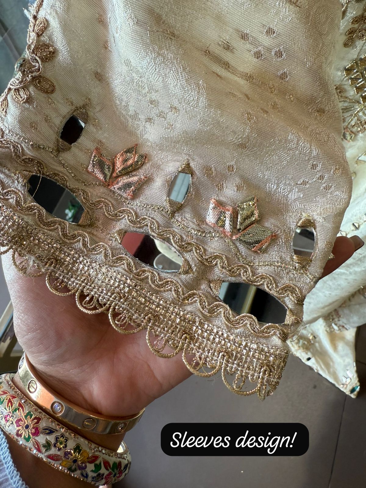 Pure shimmer tissue Stitched Anarkali