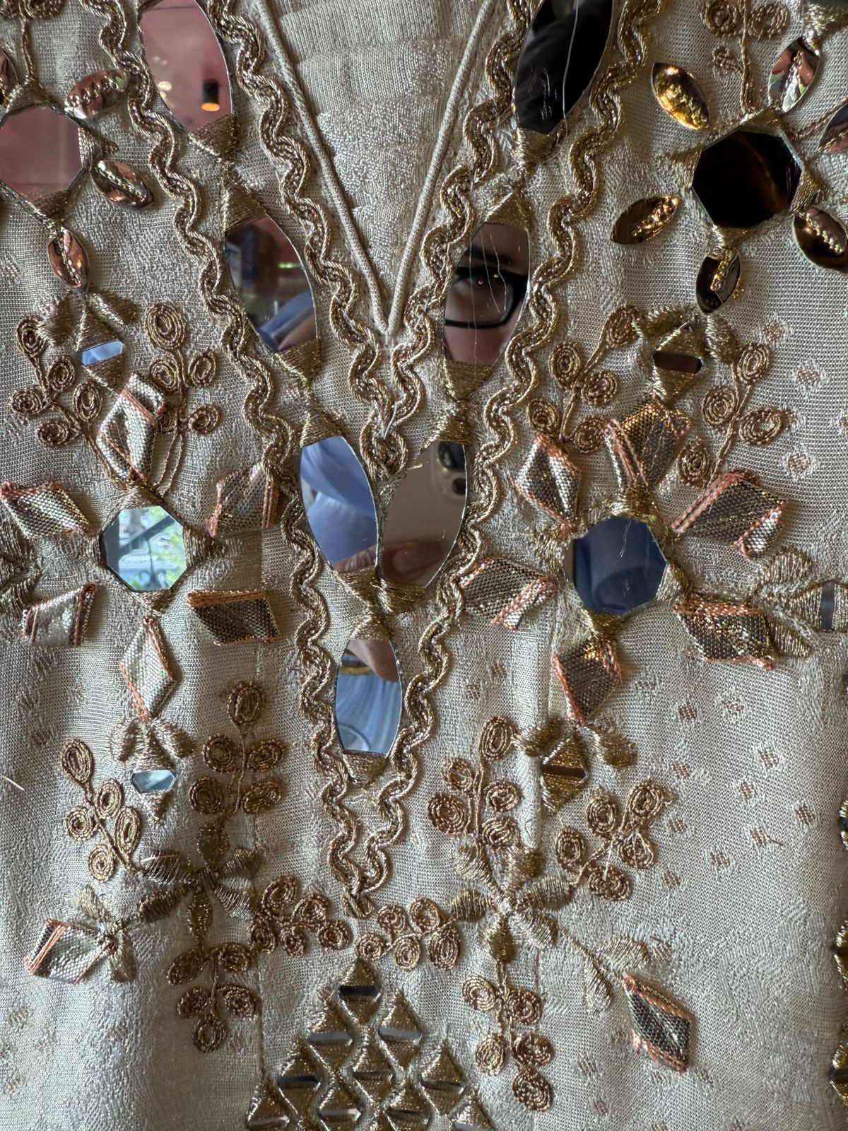 Pure shimmer tissue Stitched Anarkali