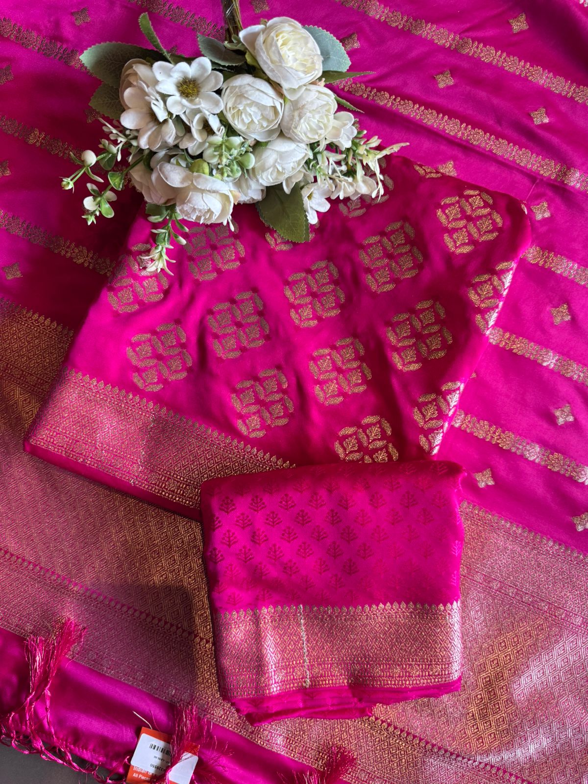 Butidar Banarsi silk Unstitched Suits