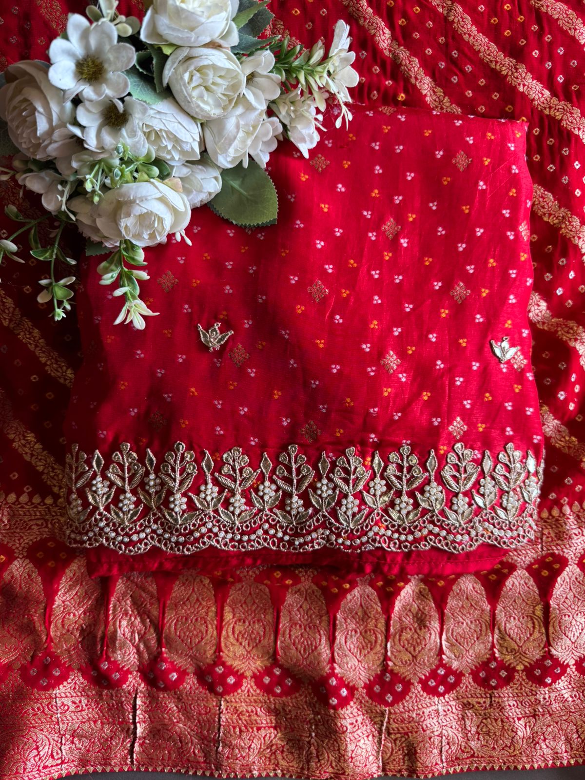 Beautiful  red ethnic suit