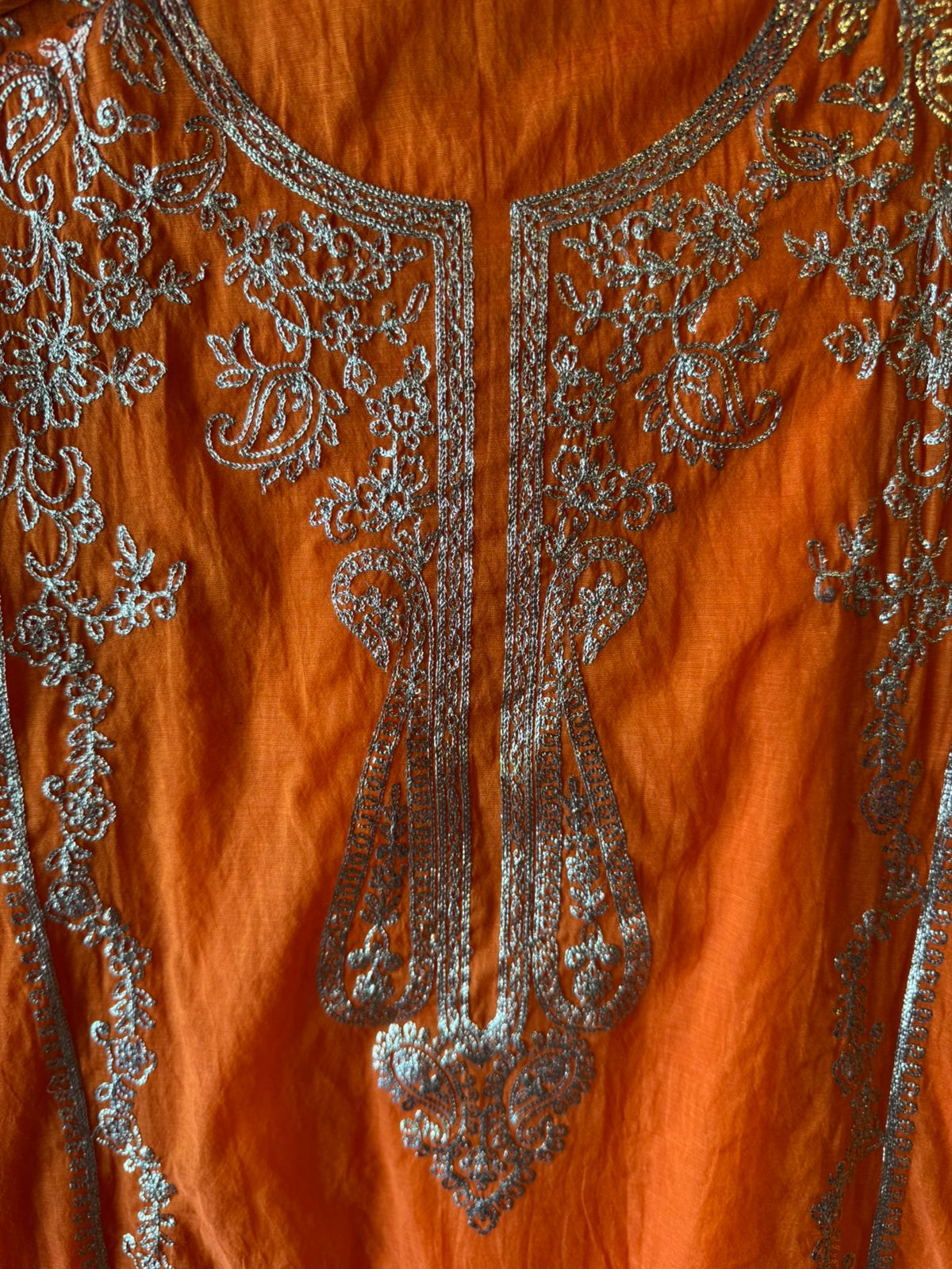 Mul cotton chanderi Unstitched Suits