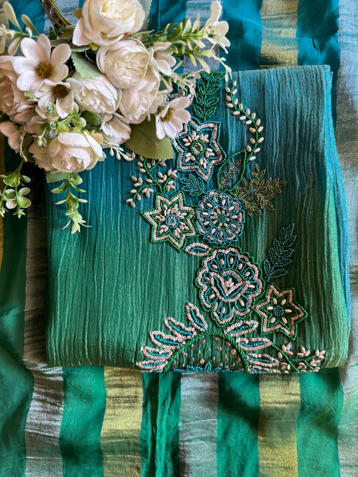 Tissue fabric Unstitched shirt