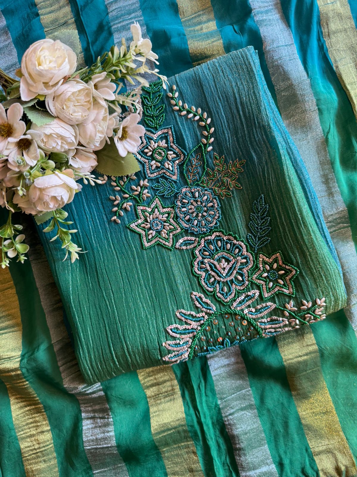 Tissue fabric Unstitched shirt