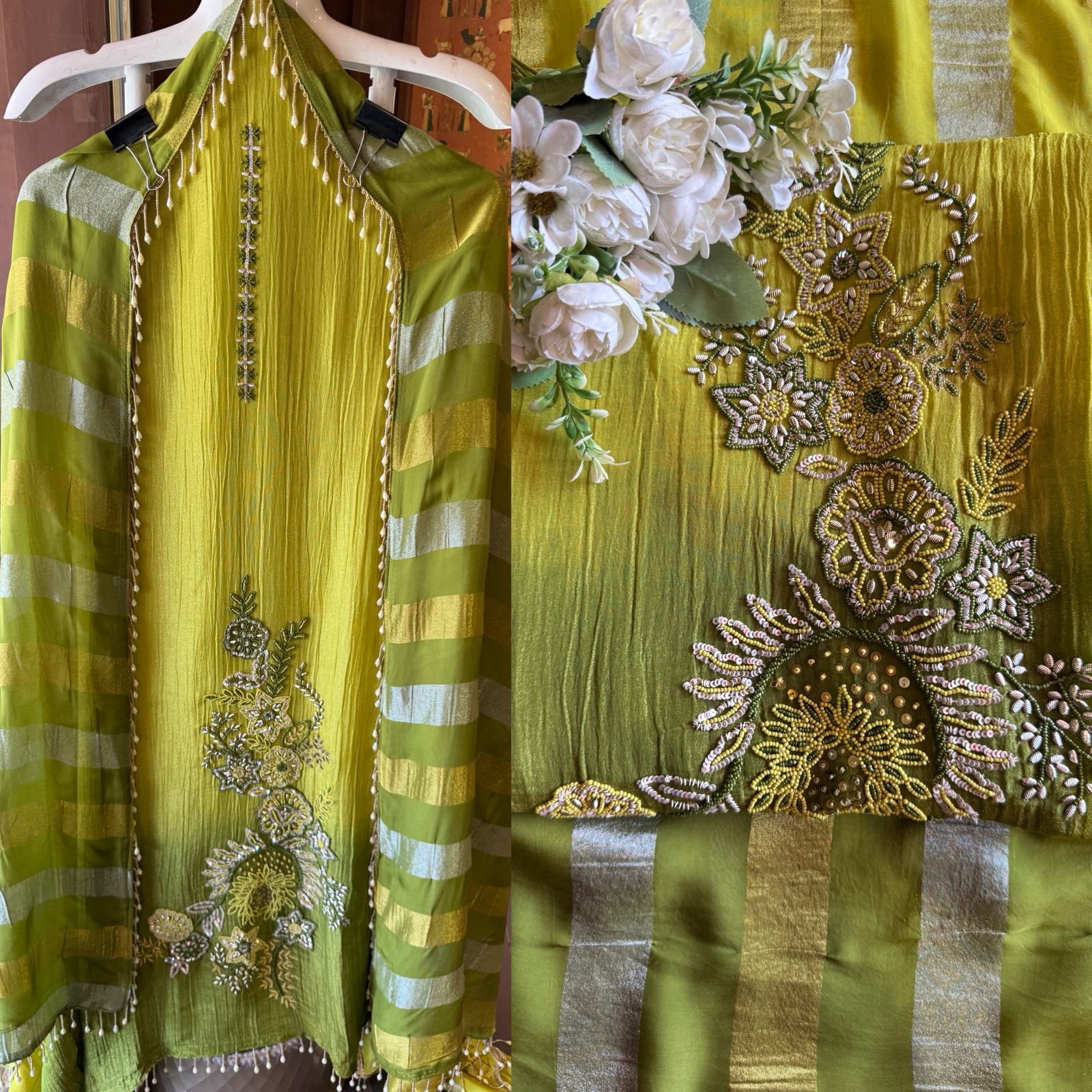 Tissue fabric Unstitched shirt