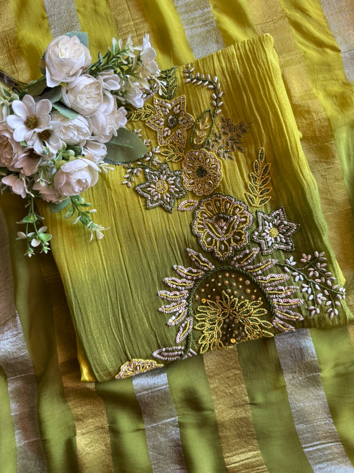 Tissue fabric Unstitched shirt