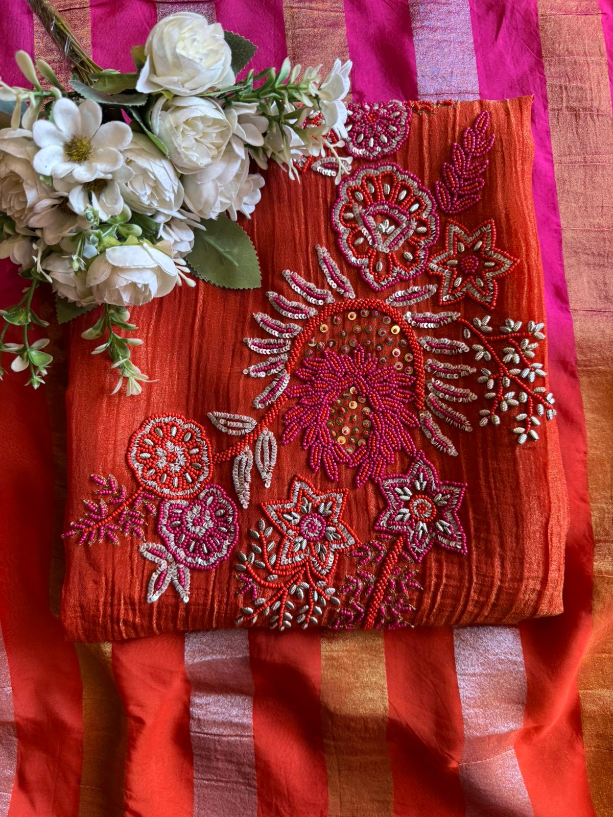 Tissue fabric Unstitched shirt