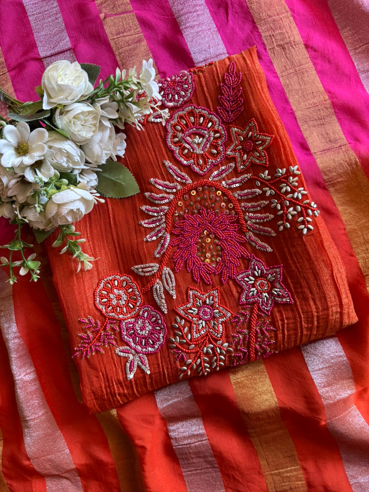 Tissue fabric Unstitched shirt