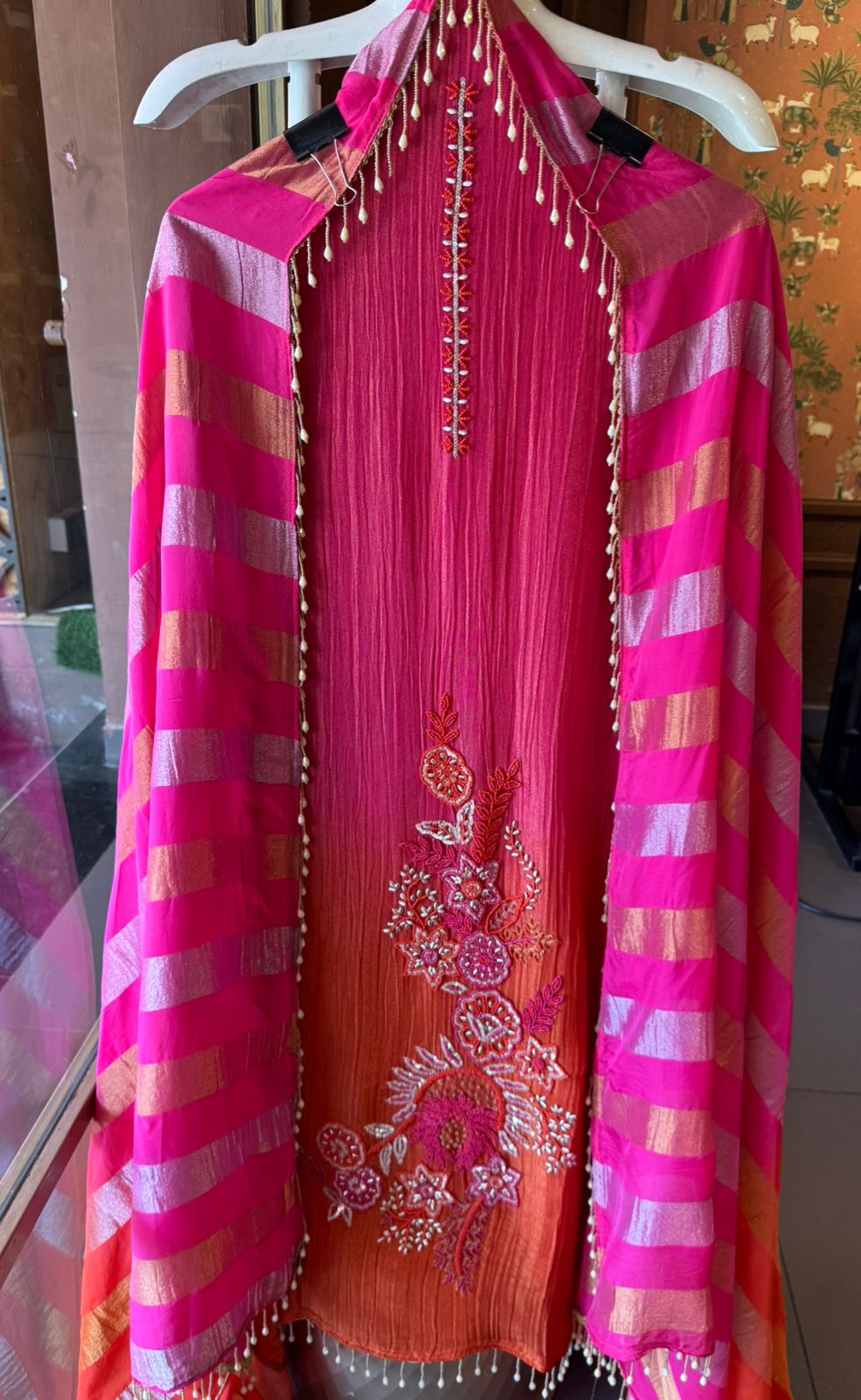 Tissue fabric Unstitched shirt