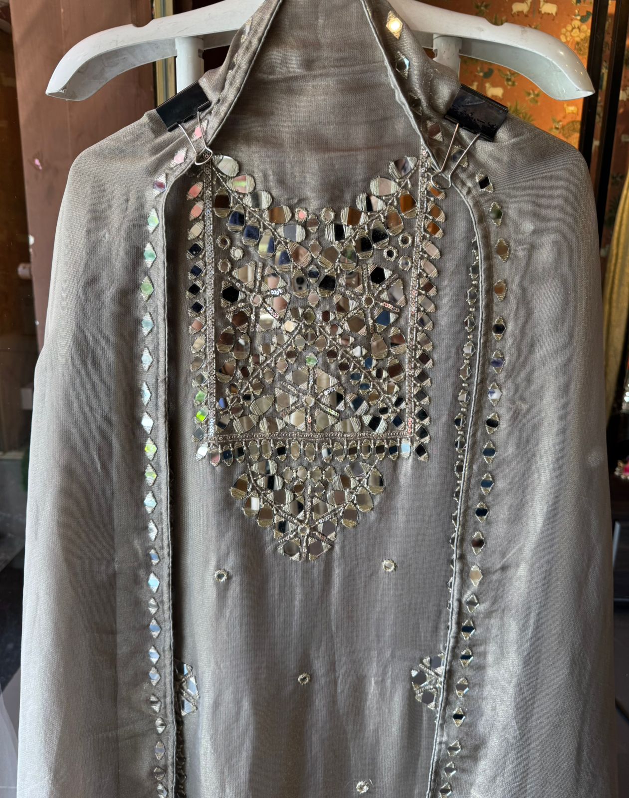 Shimmer Soft buberry tissue shirt