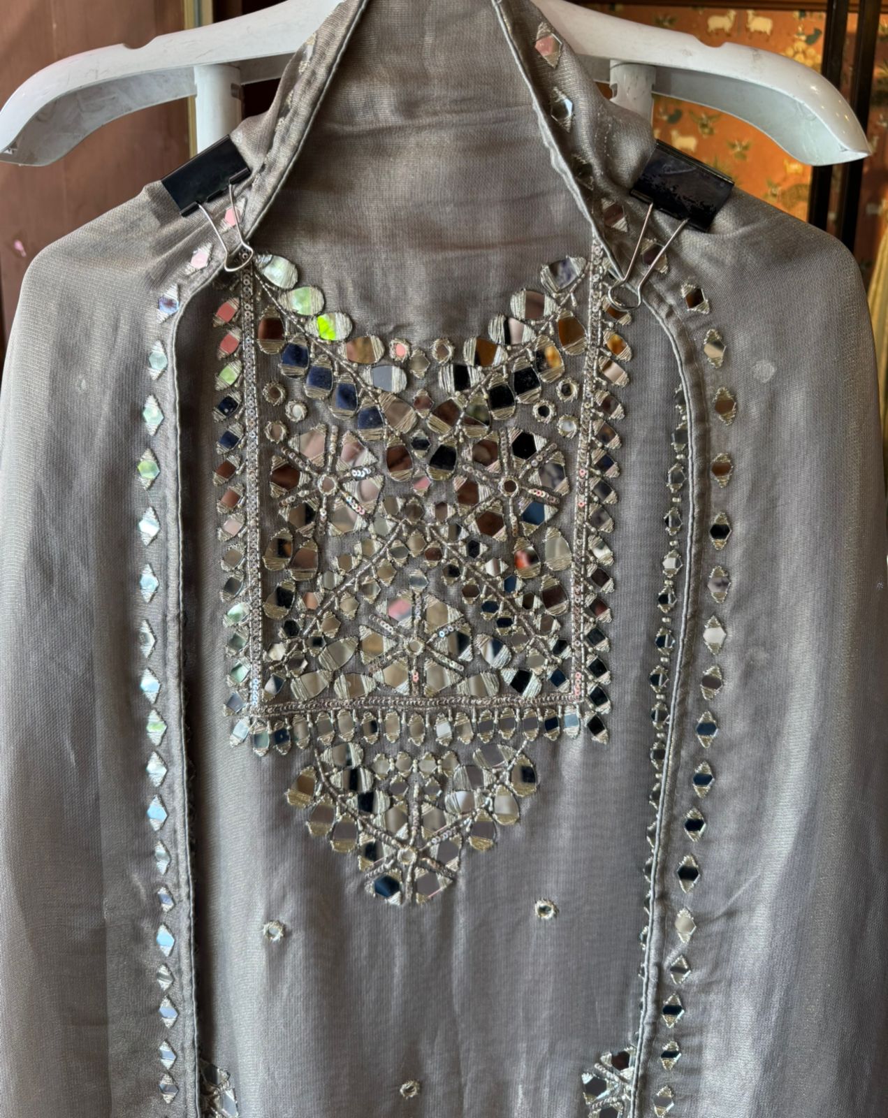 Shimmer Soft buberry tissue shirt