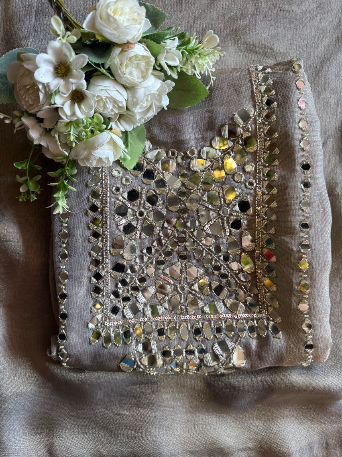 Shimmer Soft buberry tissue shirt