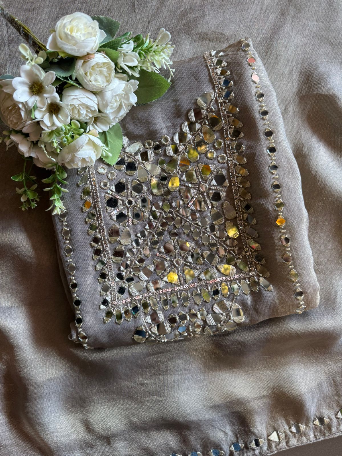 Shimmer Soft buberry tissue shirt