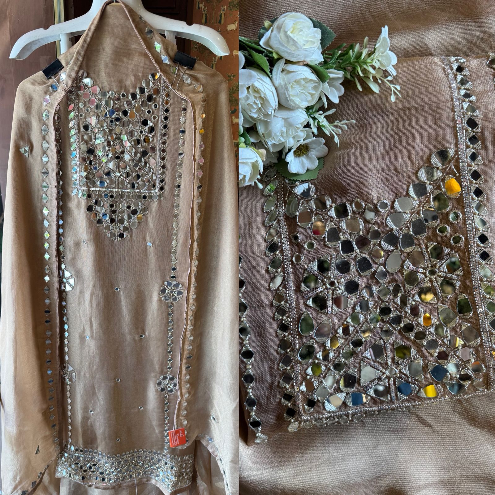 Shimmer Soft buberry tissue shirt