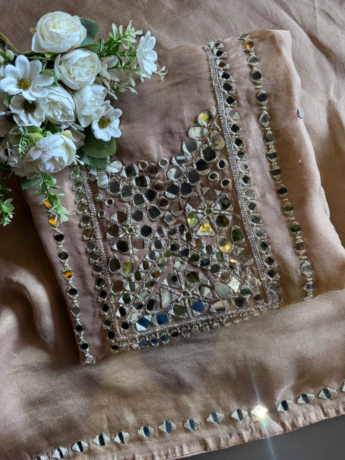 Shimmer Soft buberry tissue shirt