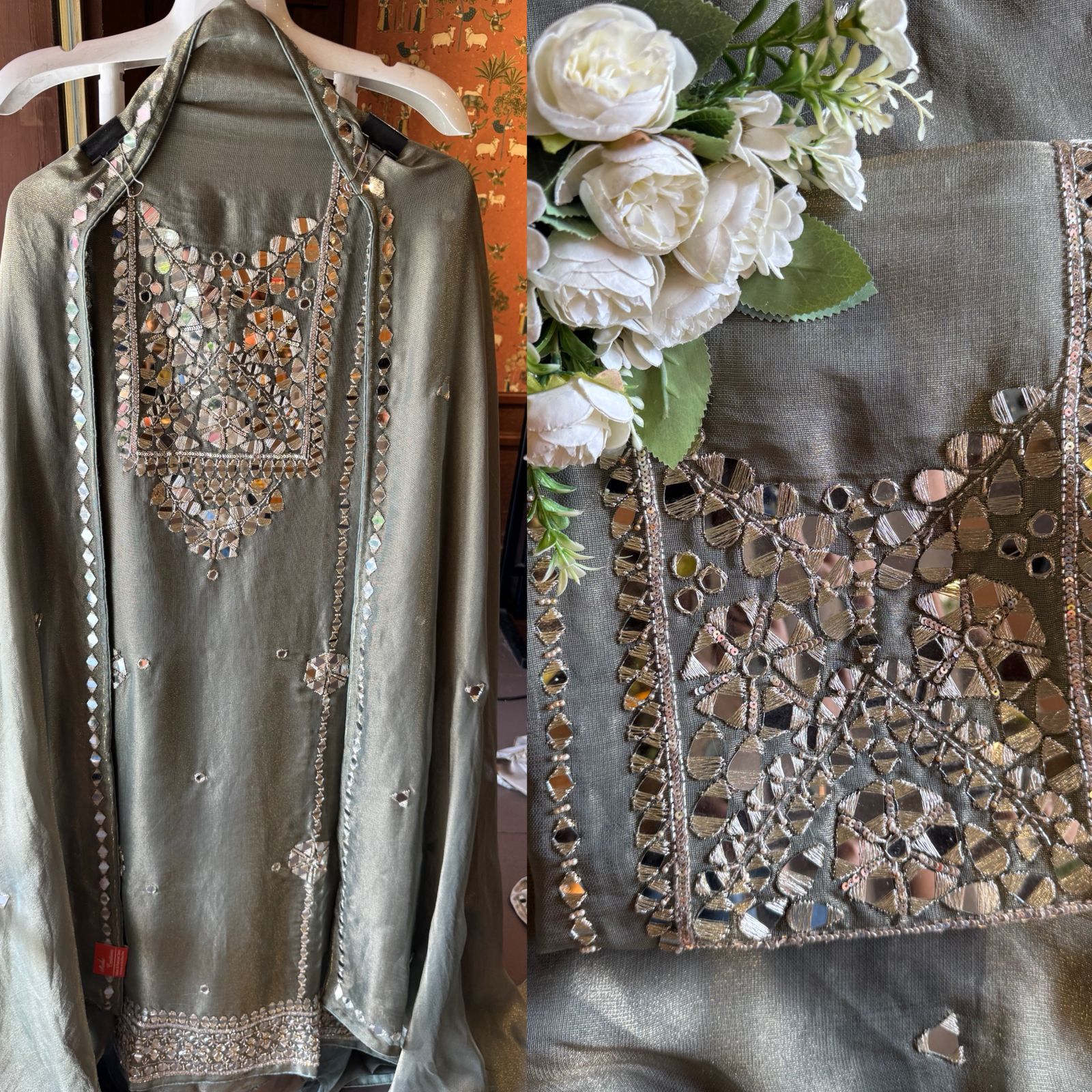 Shimmer Soft buberry tissue shirt