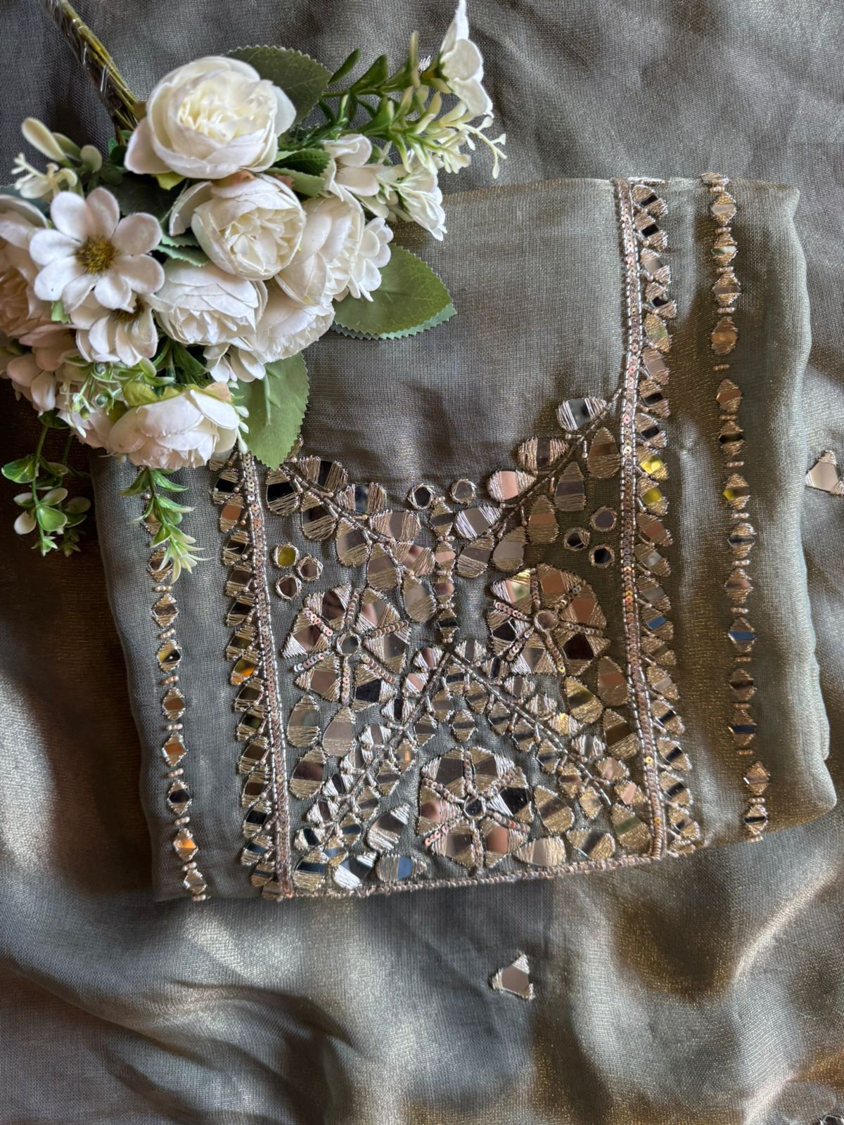 Shimmer Soft buberry tissue shirt