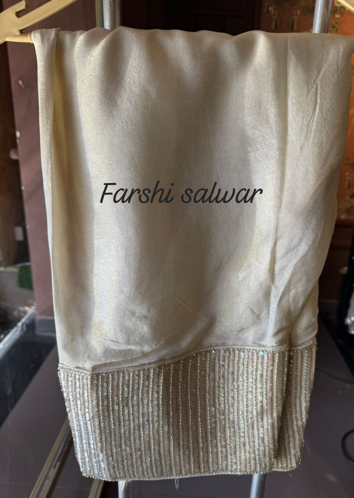 Beautiful cream-beige ethnic suit set