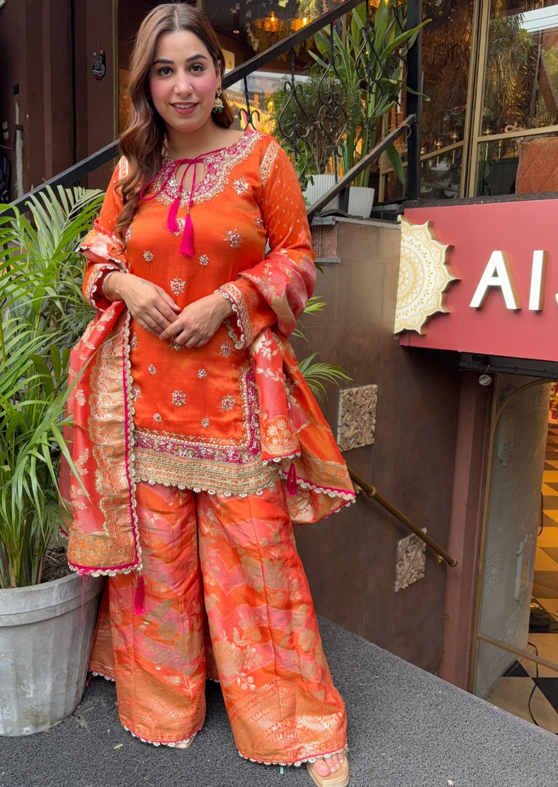 Beautiful ethnic sharara set