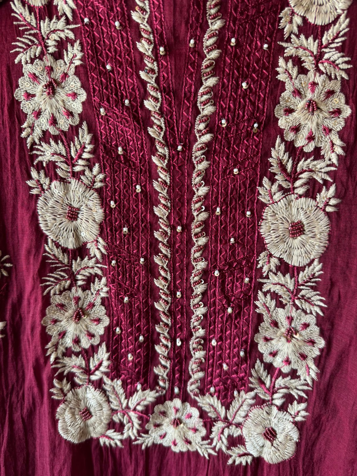 Mul cotton Unstitched Kurta