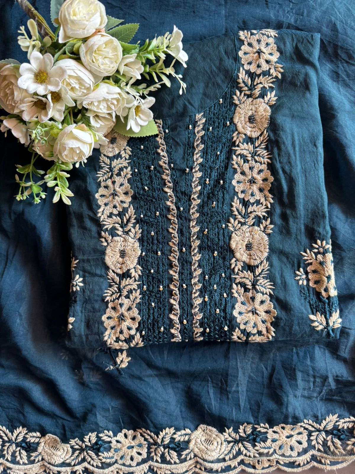 Mul cotton Unstitched Kurta