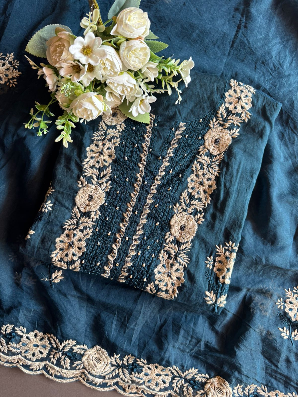 Mul cotton Unstitched Kurta