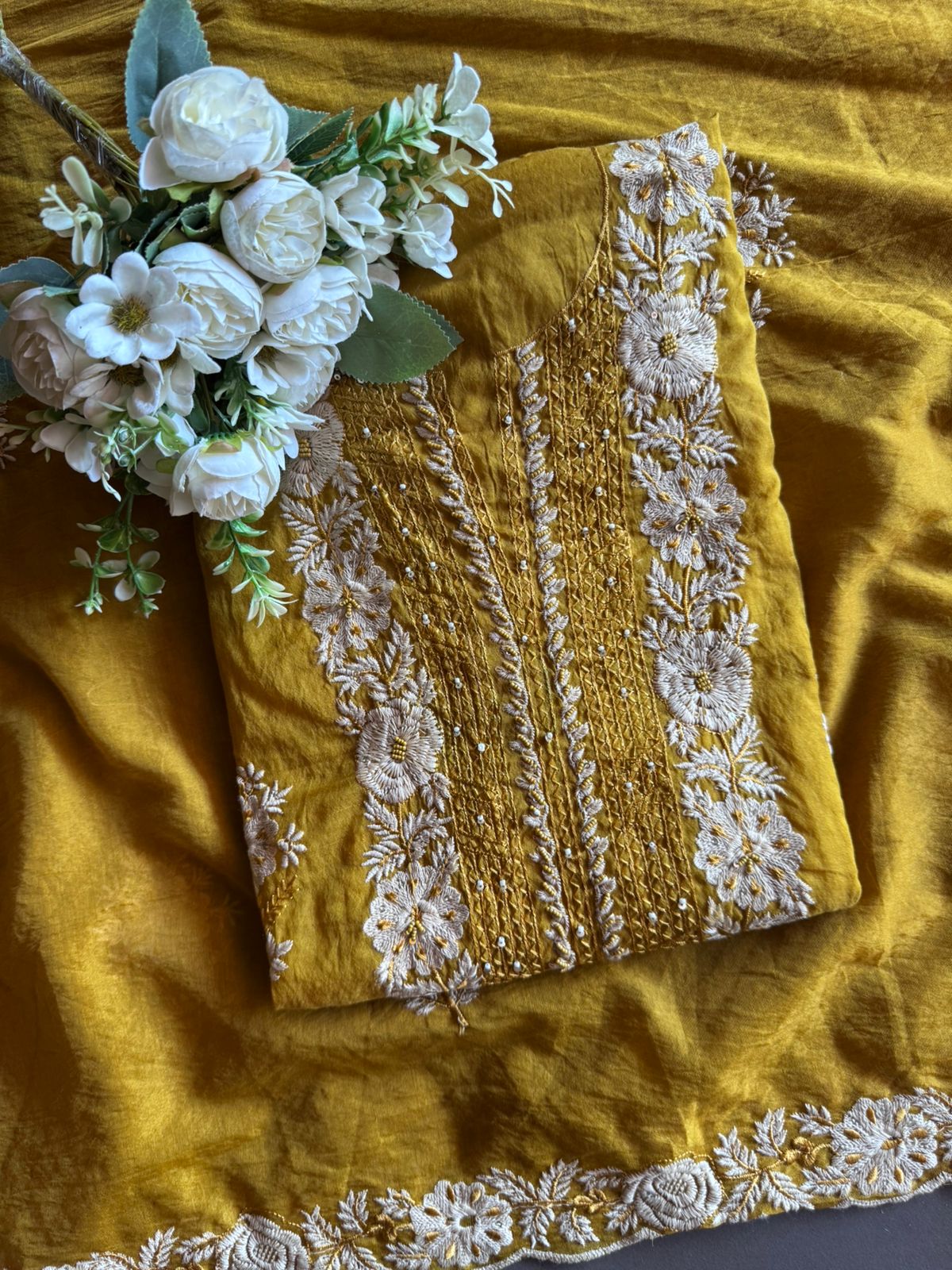 Mul cotton Unstitched Kurta