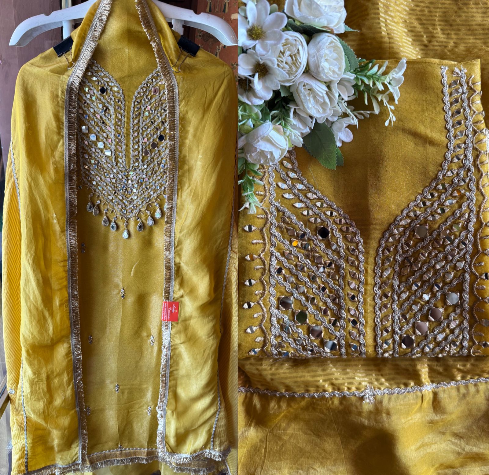 Shimmer tissue Unstitched Suit