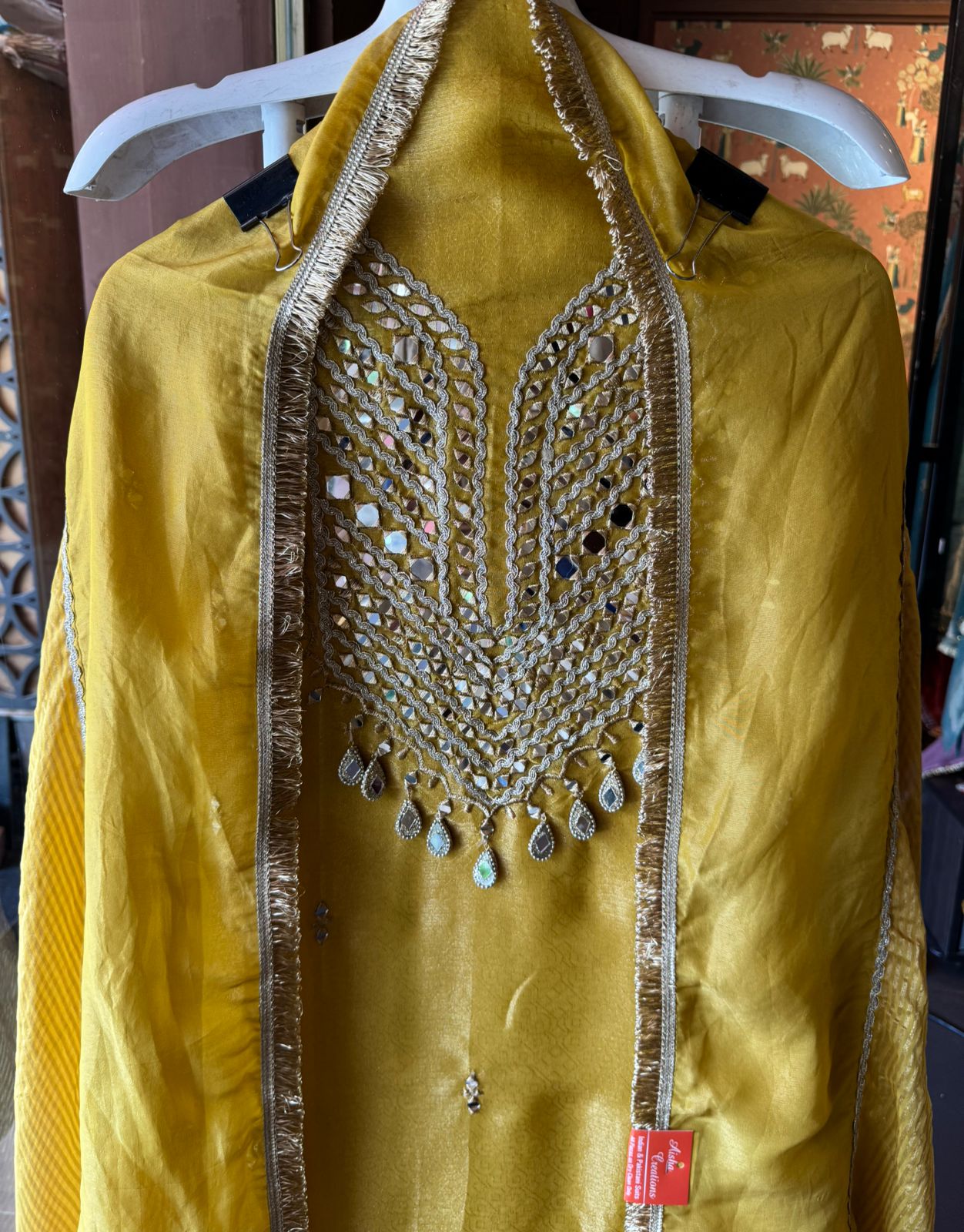 Shimmer tissue Unstitched Suit