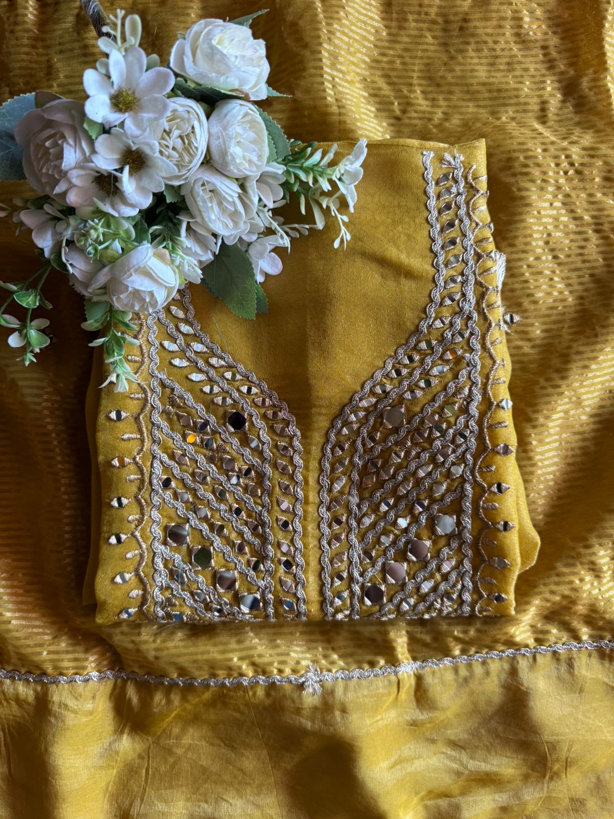 Shimmer tissue Unstitched Suit