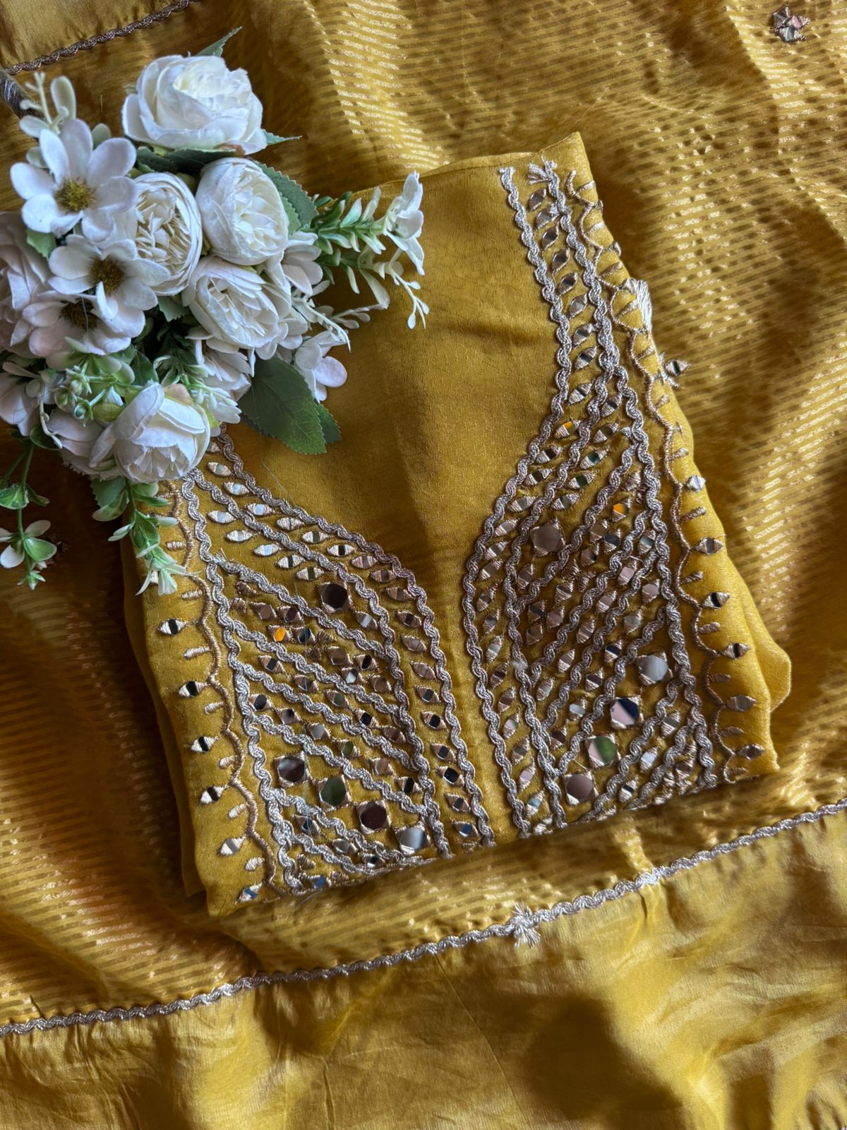 Shimmer tissue Unstitched Suit