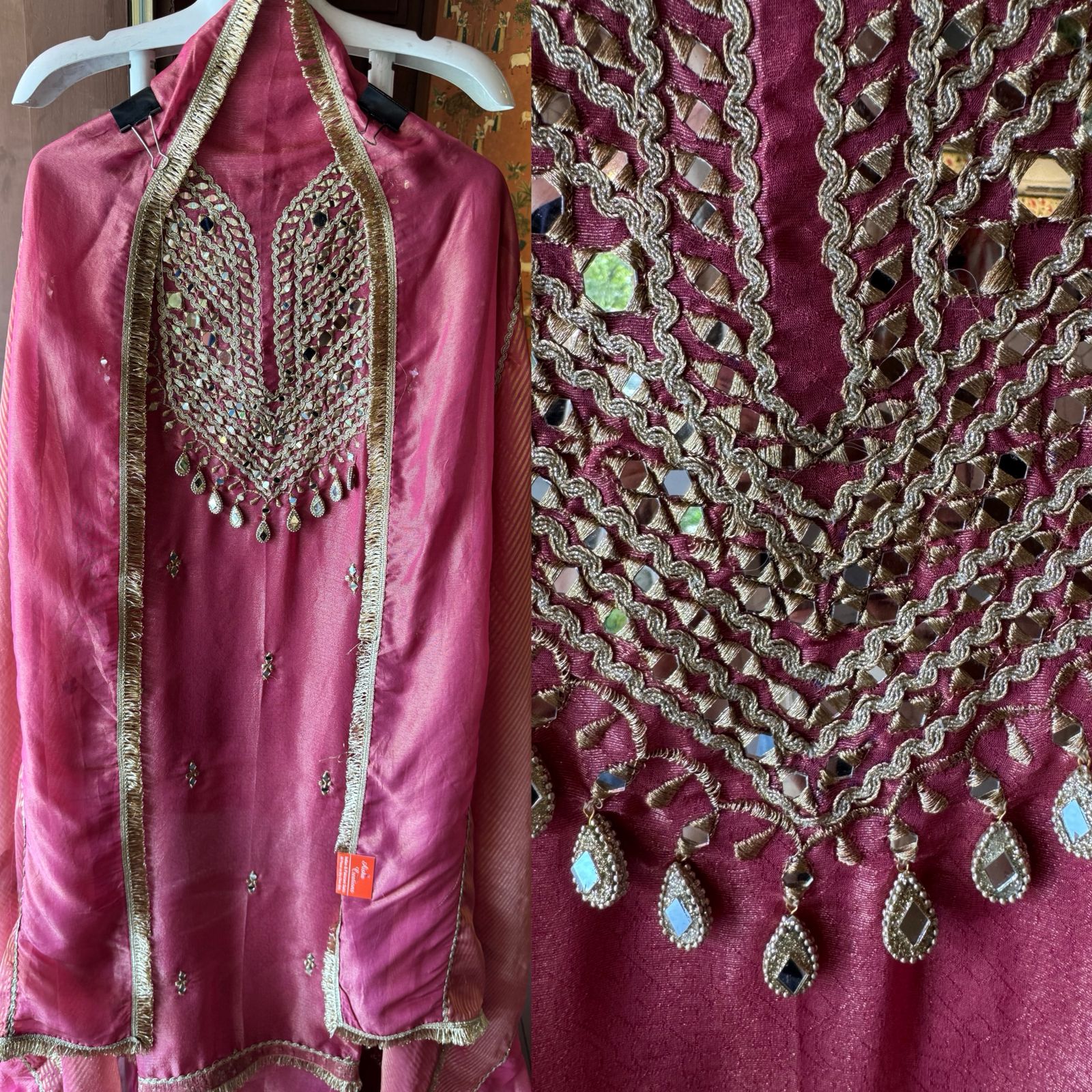 Shimmer tissue Unstitched Suit