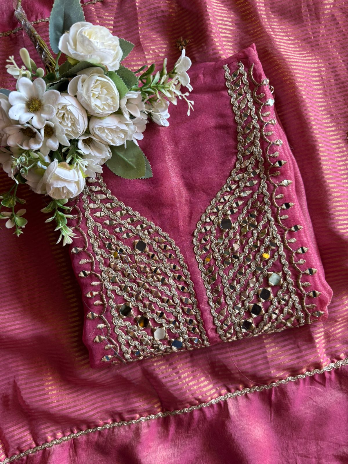 Shimmer tissue Unstitched Suit