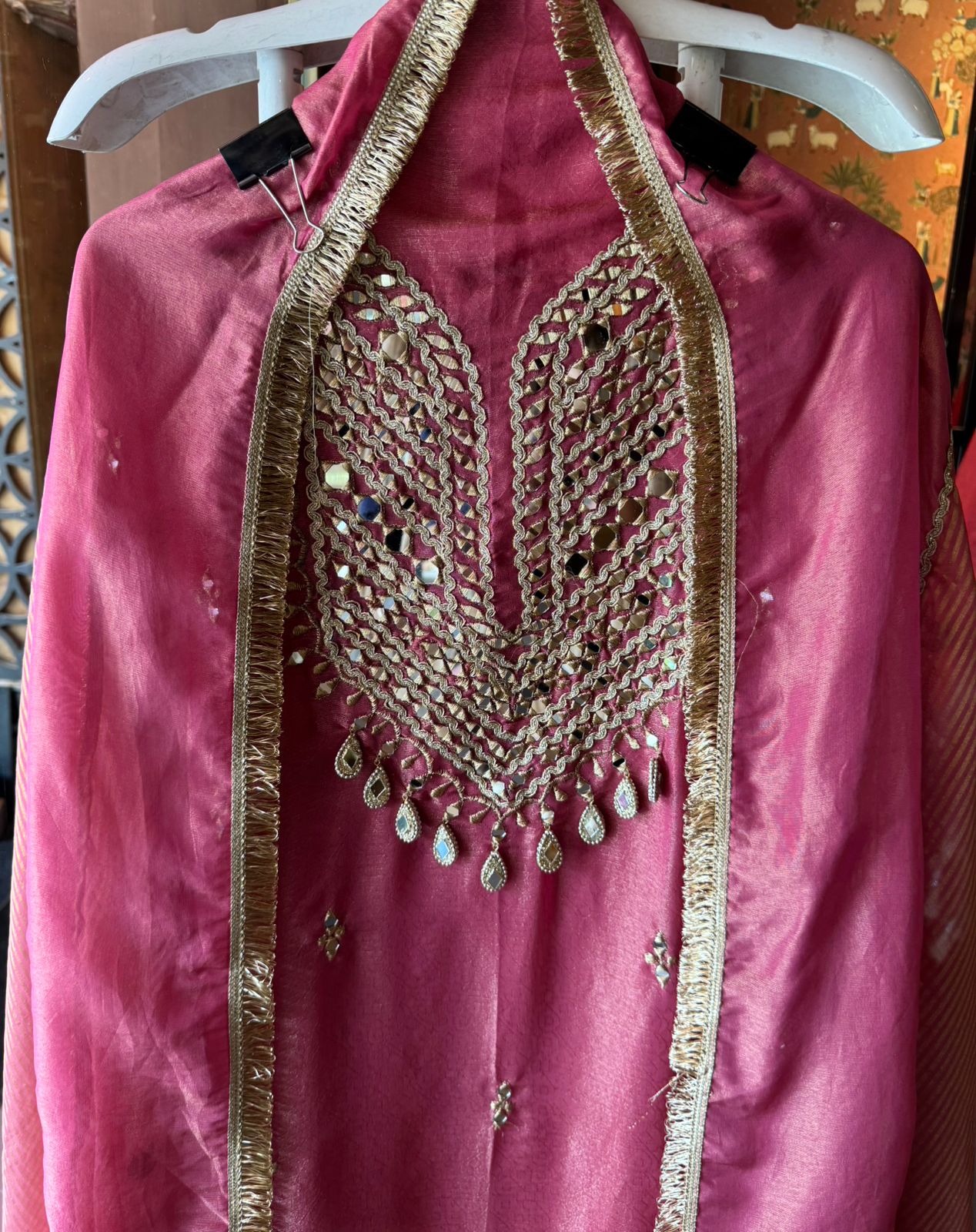 Shimmer tissue Unstitched Suit