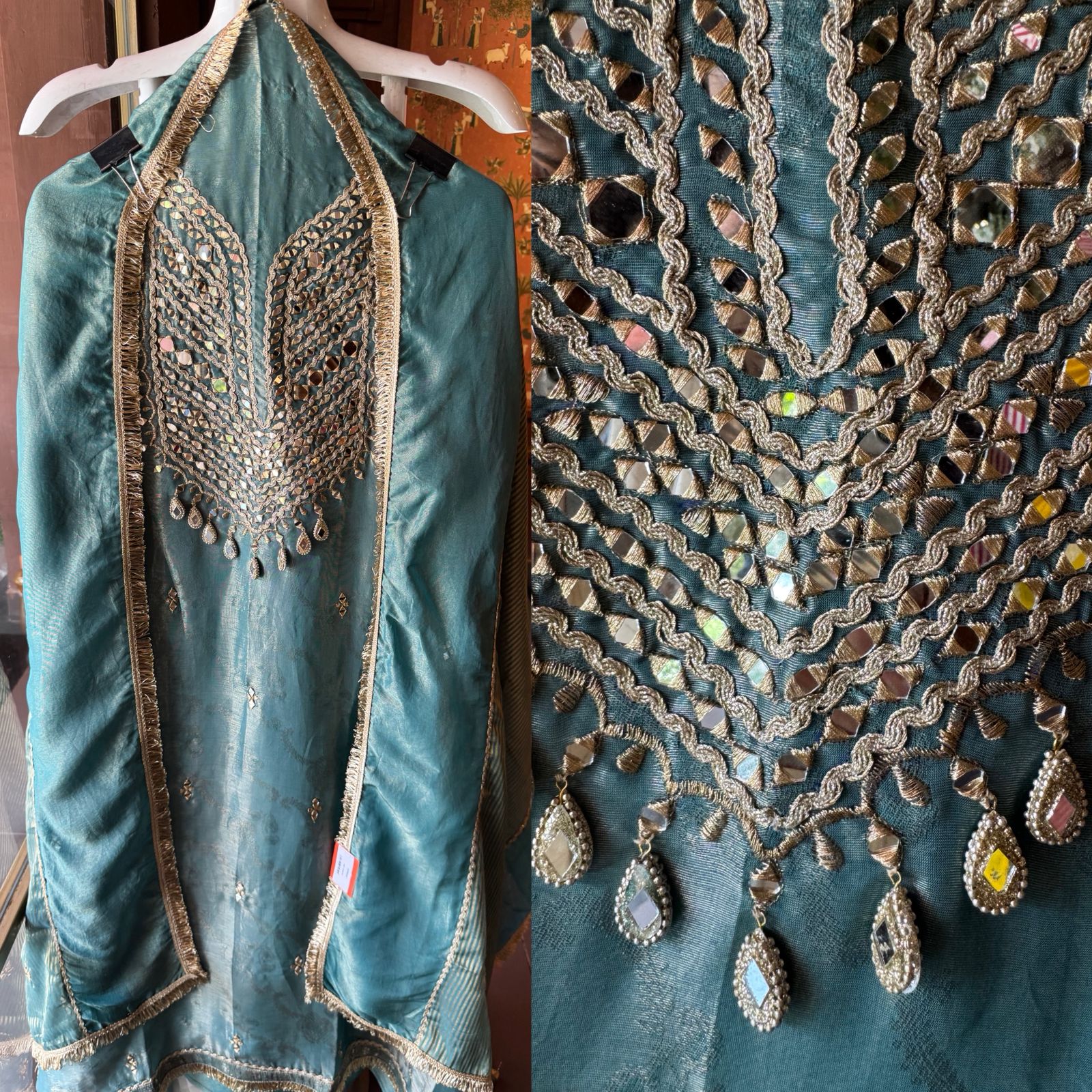 Shimmer tissue Unstitched Suit