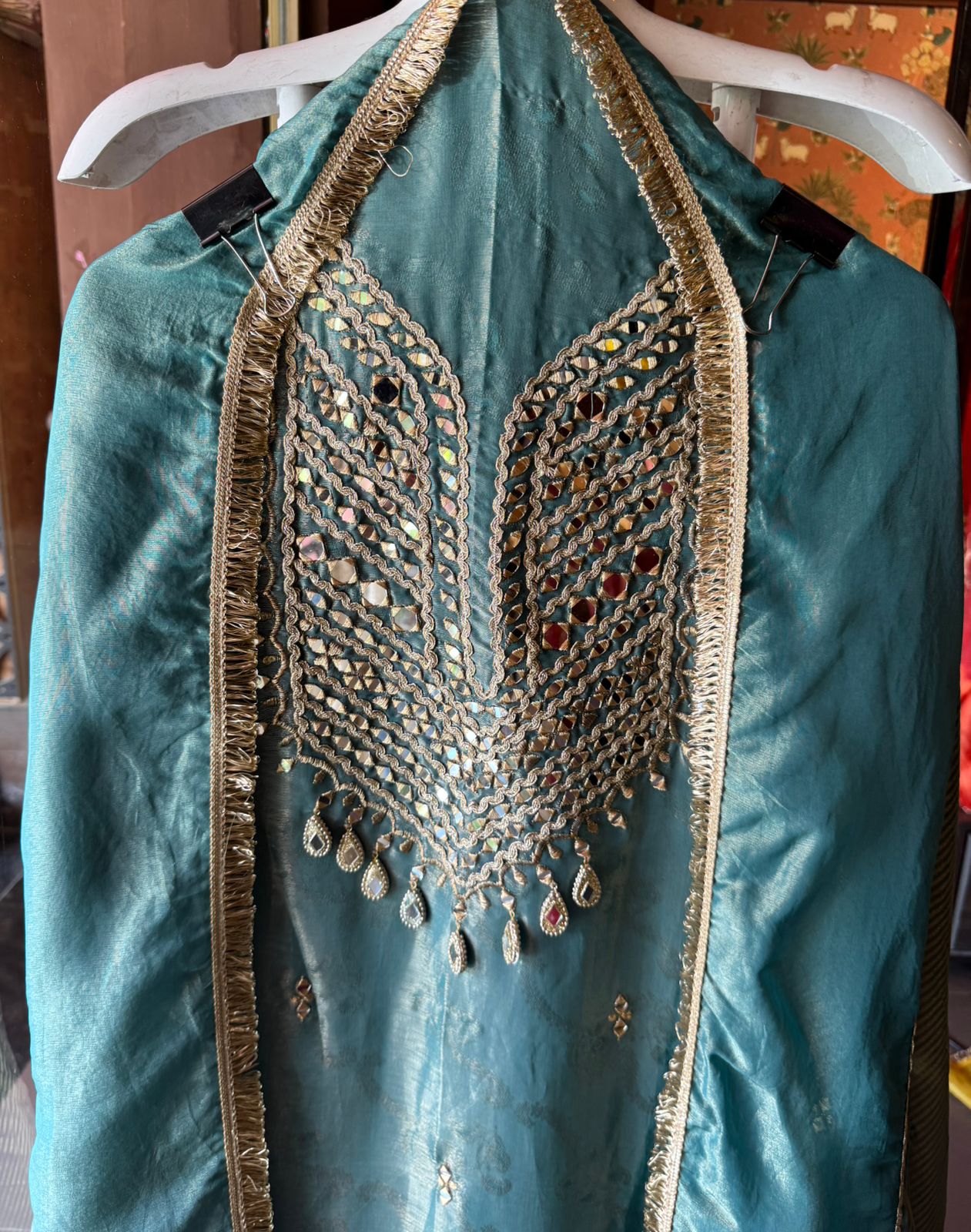 Shimmer tissue Unstitched Suit