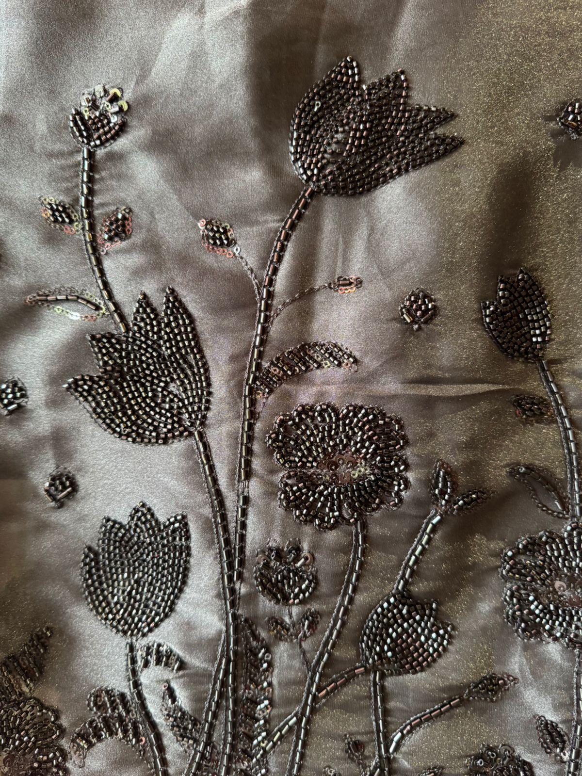 Pakistani handwork pieces On pure tissue shirt