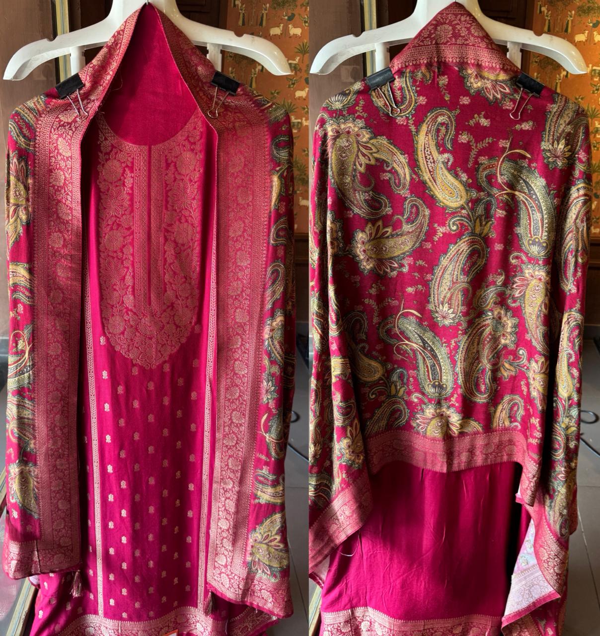 Semi Formal Pashmina unstitched Suits