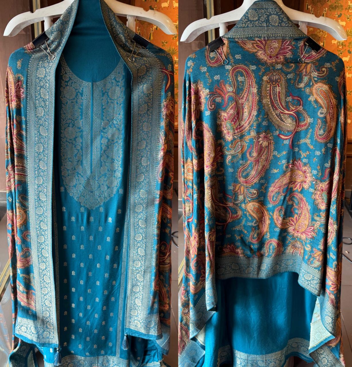 Semi Formal Pashmina unstitched Suits