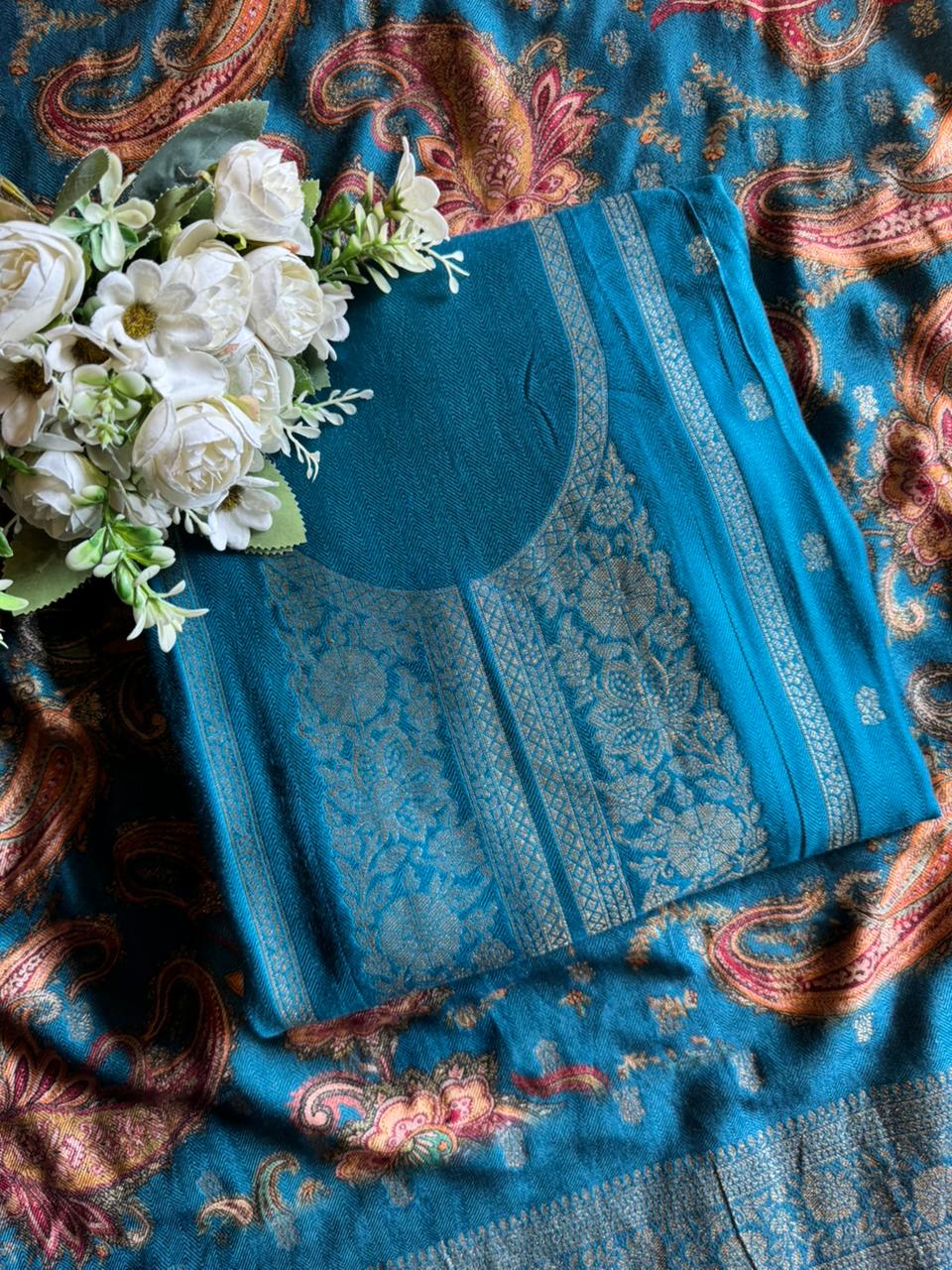 Semi Formal Pashmina unstitched Suits