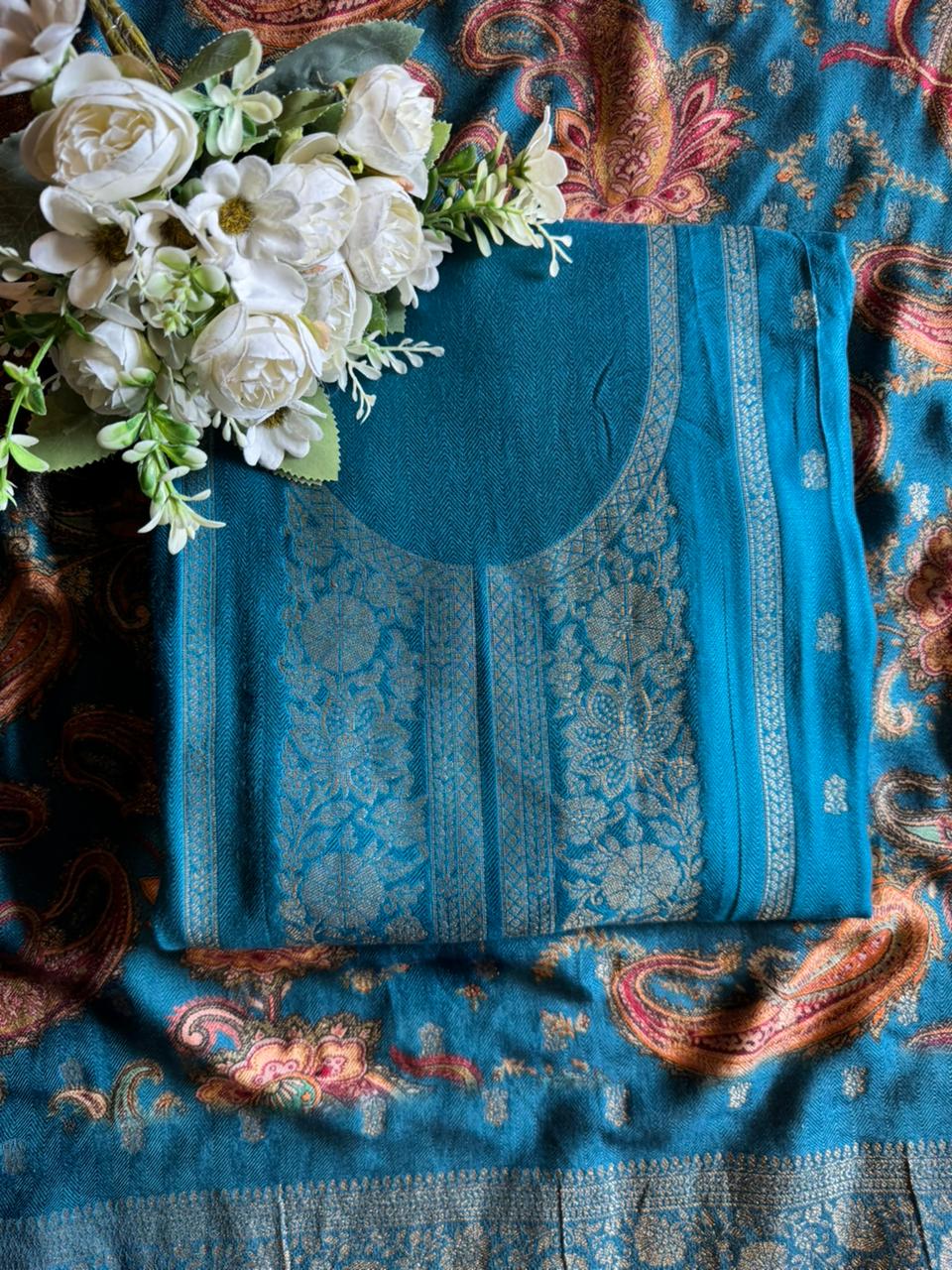 Semi Formal Pashmina unstitched Suits