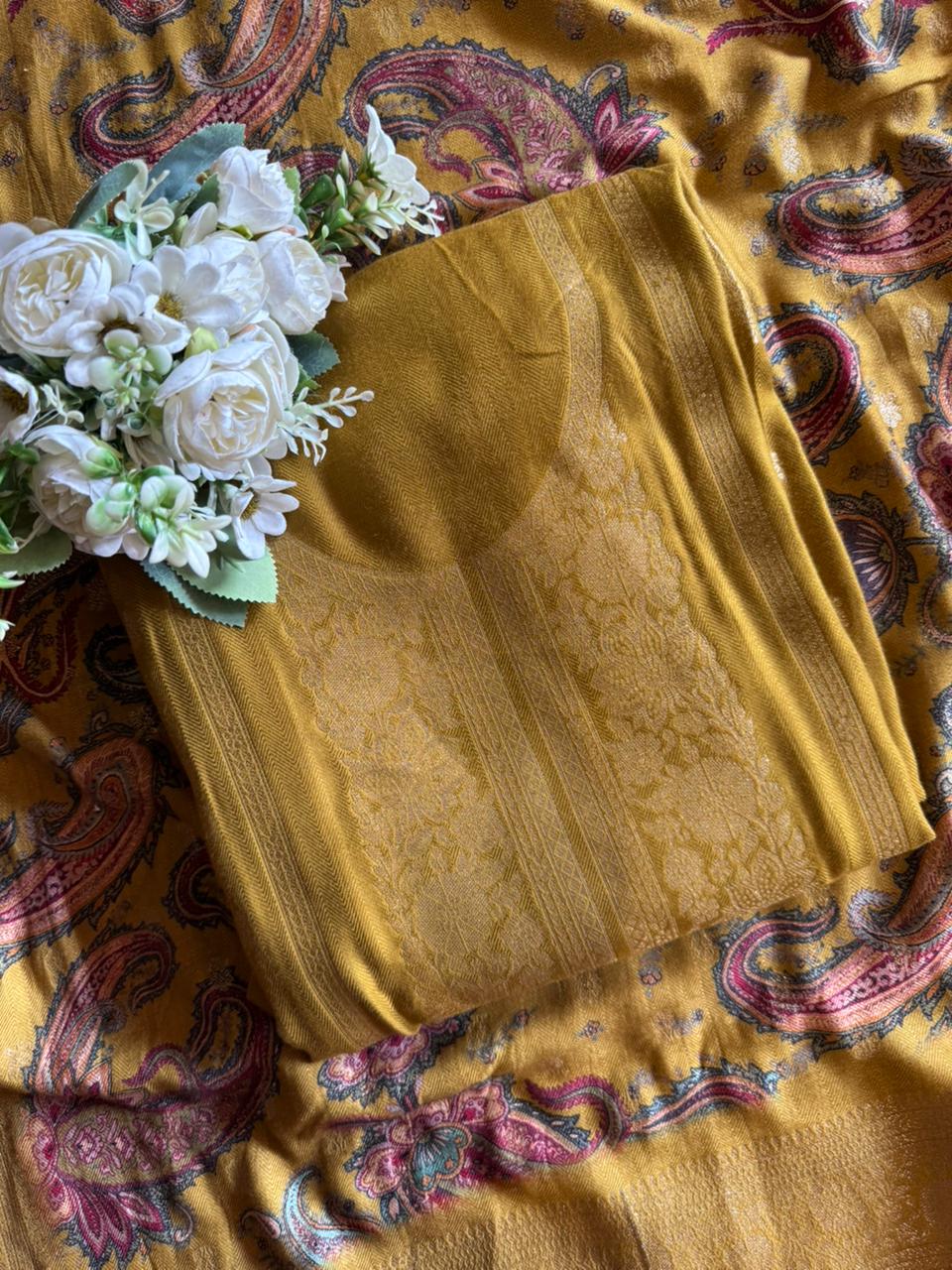 Semi Formal Pashmina unstitched Suits