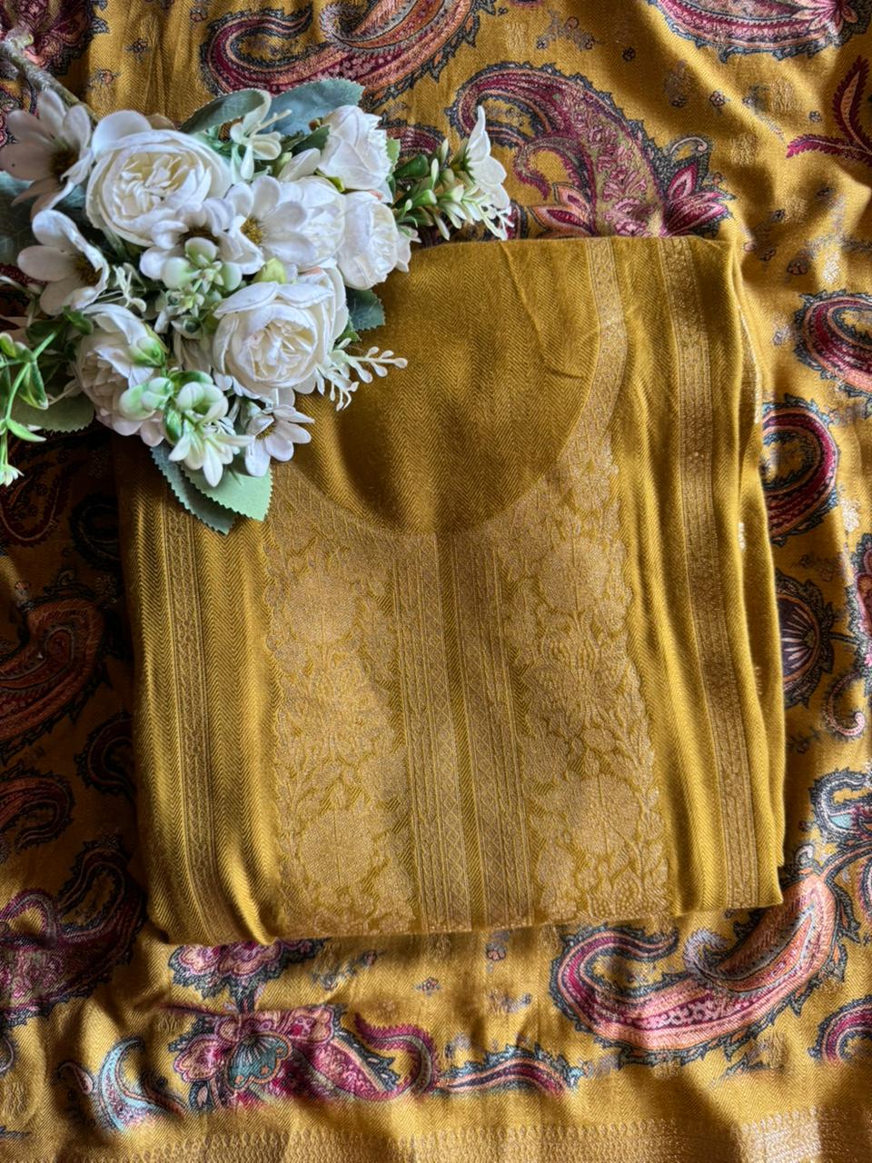 Semi Formal Pashmina unstitched Suits