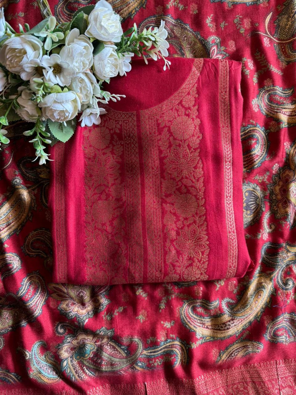 Semi Formal Pashmina unstitched Suits