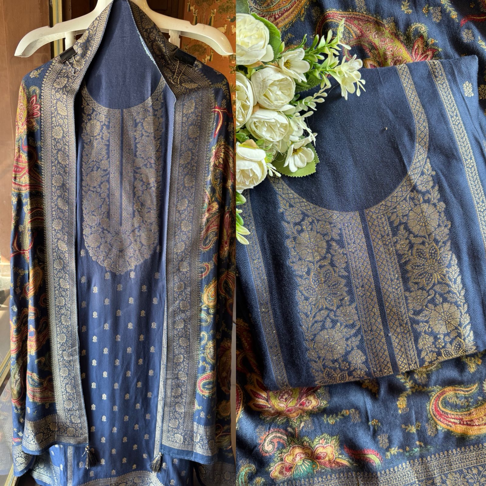 Semi Formal Pashmina unstitched Suits