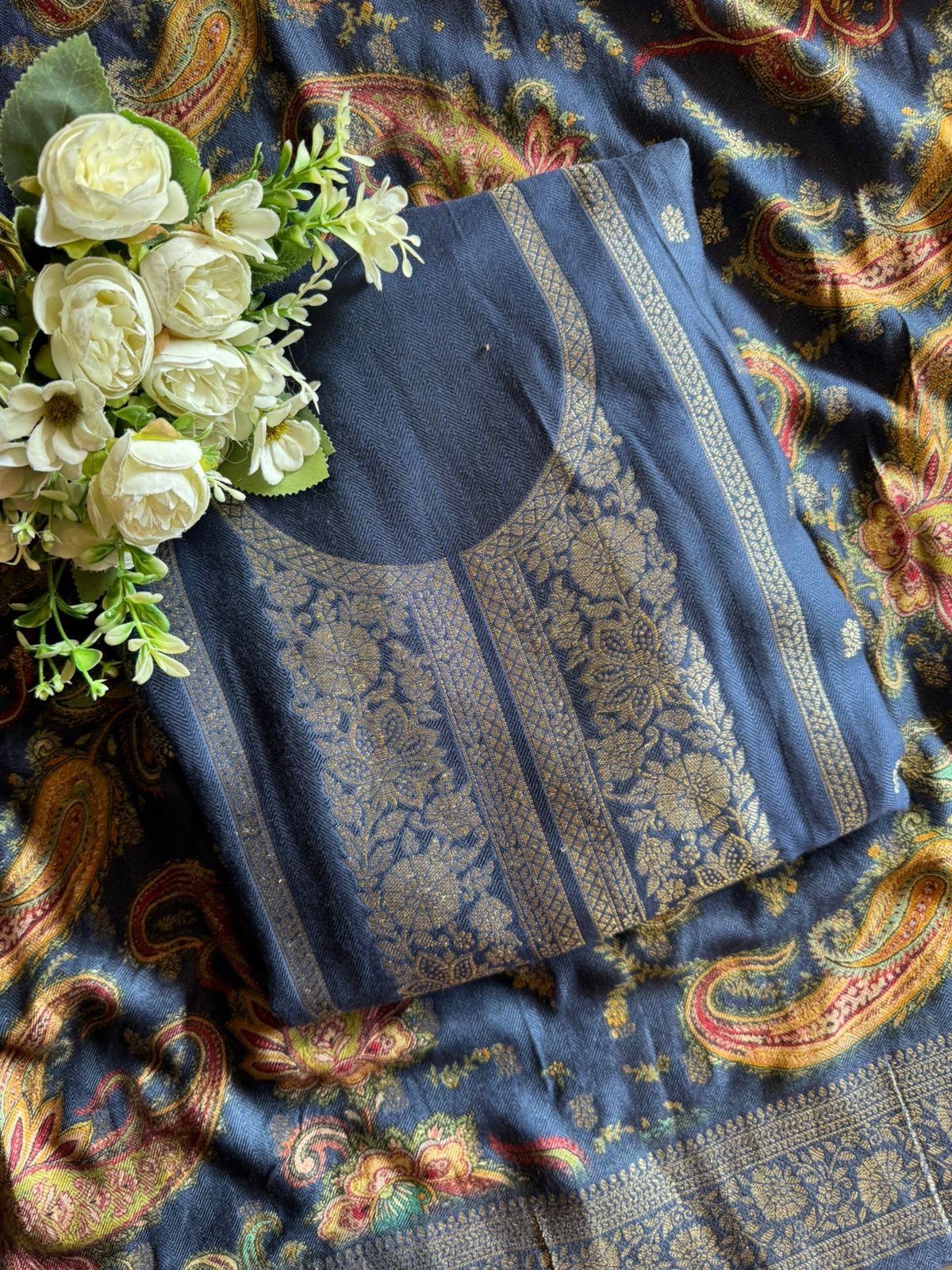 Semi Formal Pashmina unstitched Suits