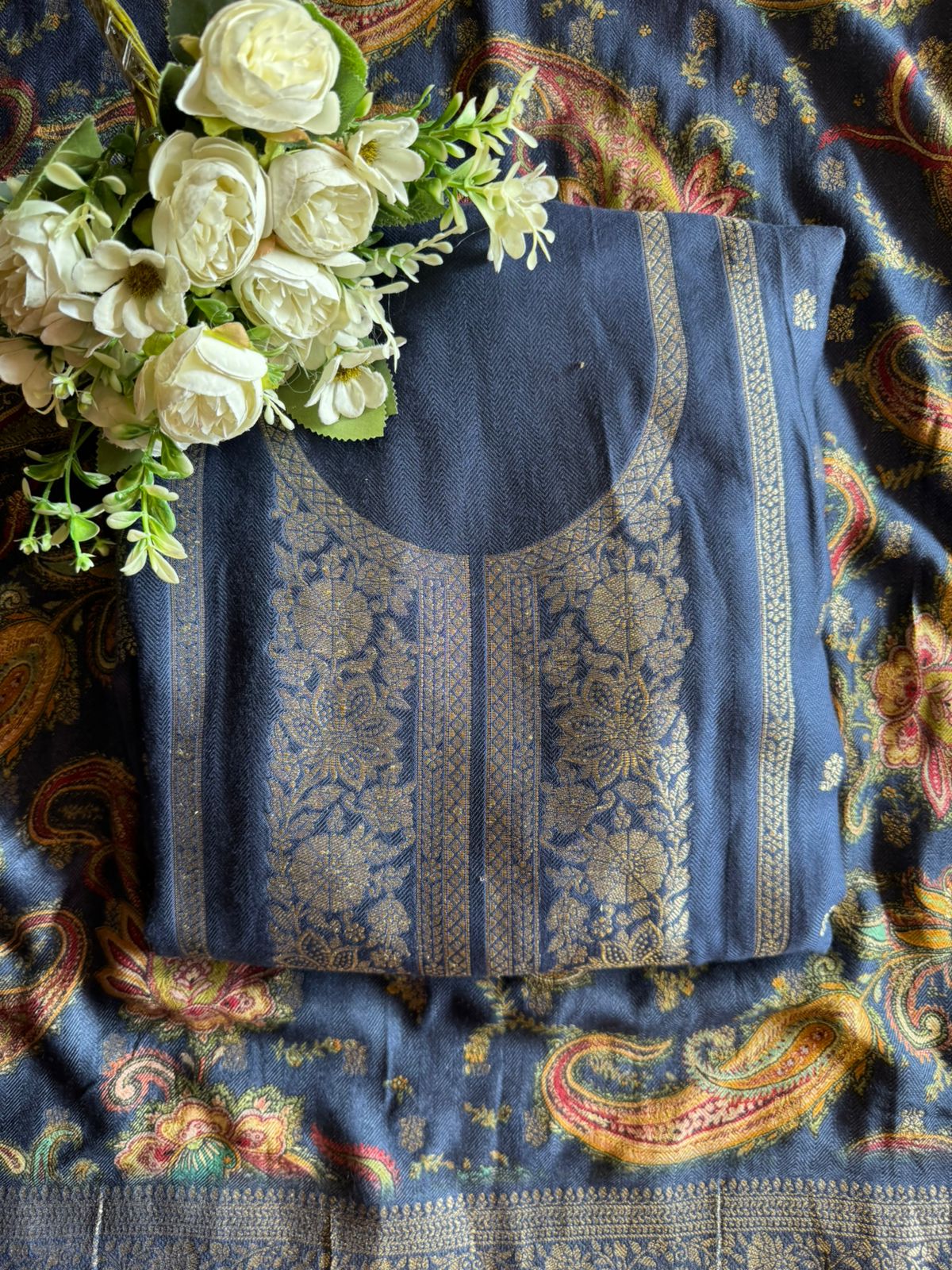 Semi Formal Pashmina unstitched Suits