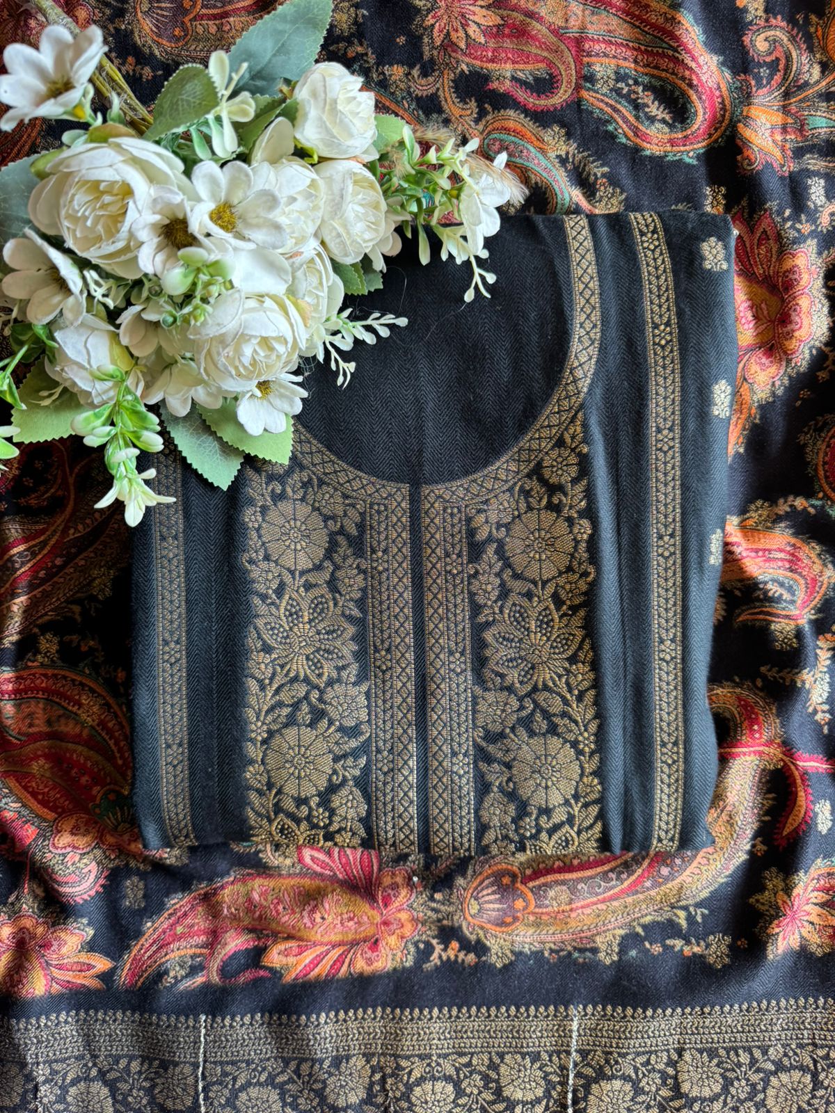 Semi Formal Pashmina unstitched Suits