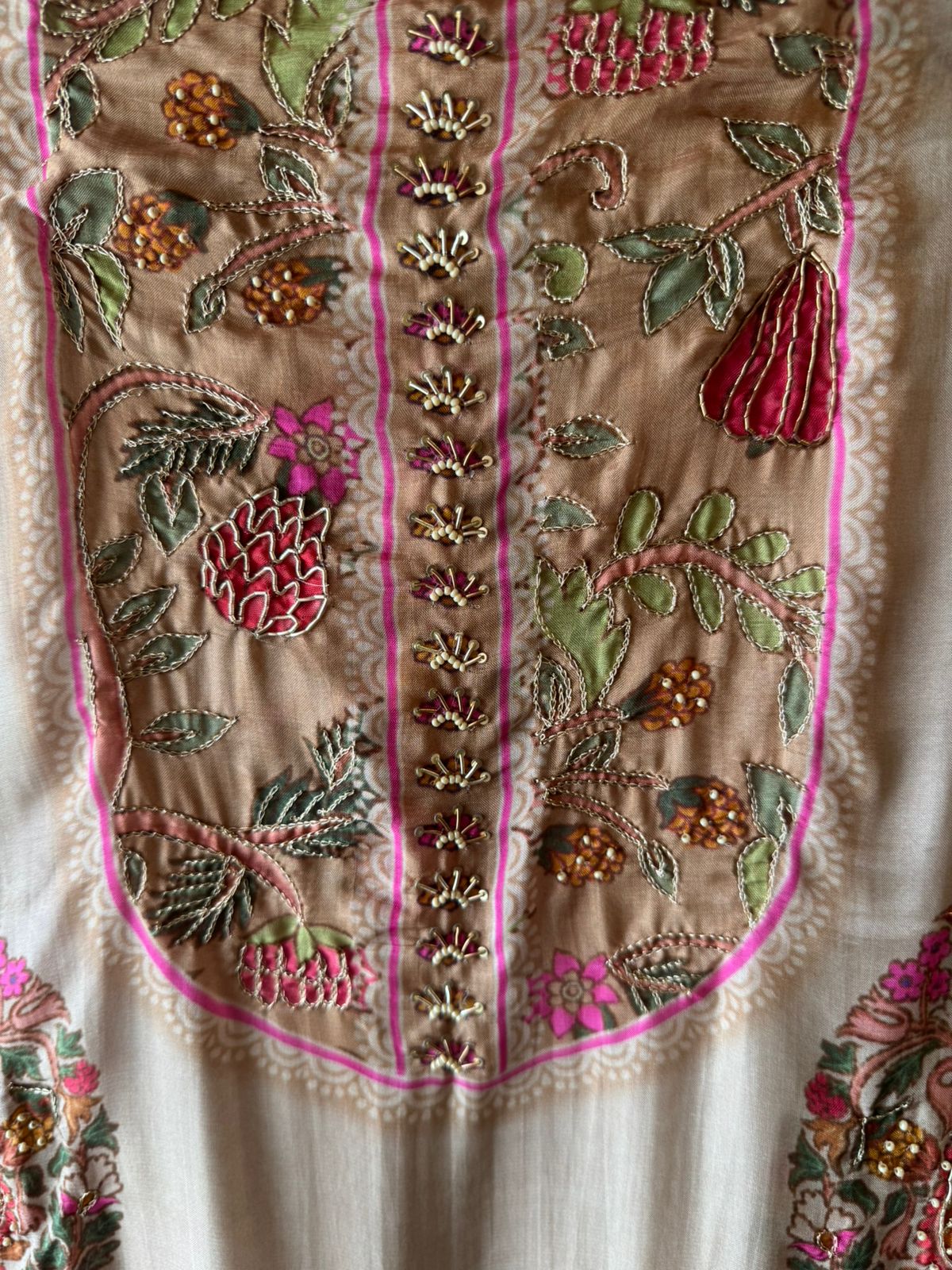 Glass silk Unstitched designer Suit