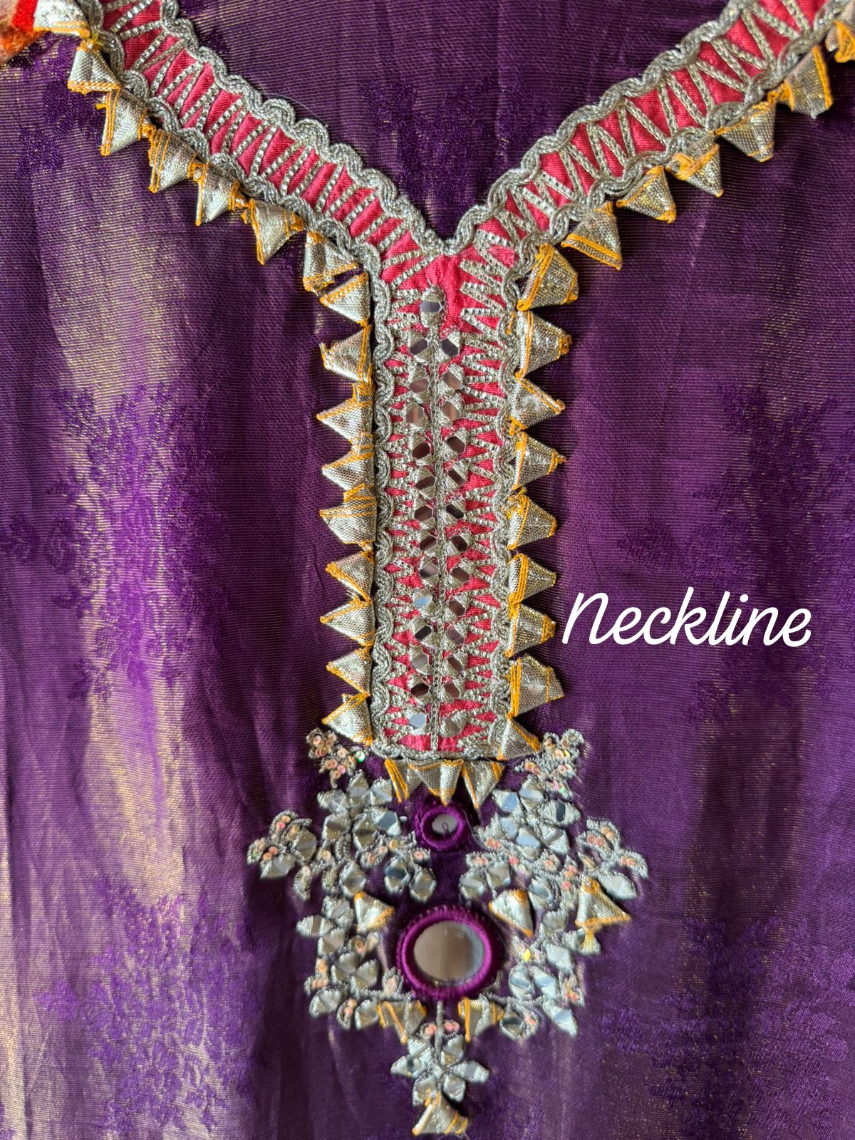 Shimmer self tissue Unstitched Suit